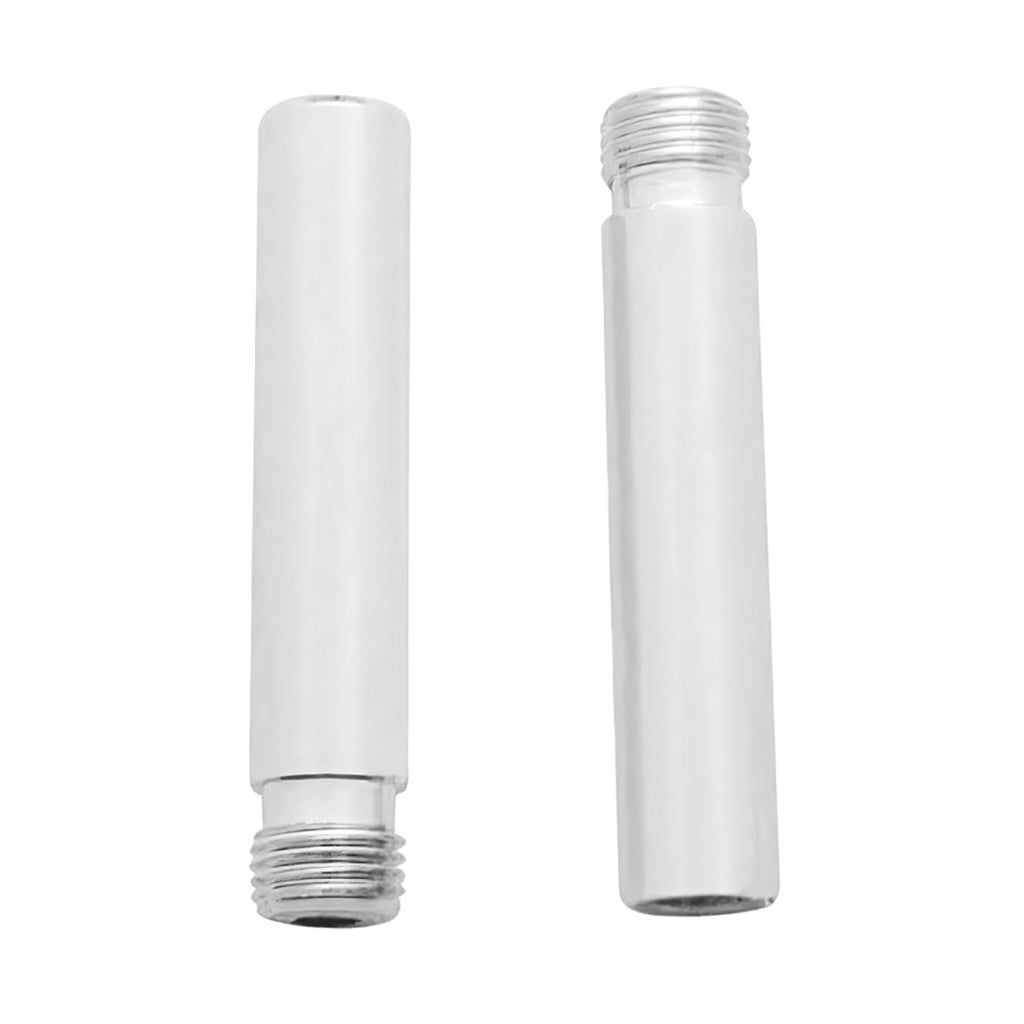 United Pacific - Chrome Metal Tube Door Lock Knobs (2-Pack)