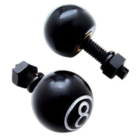 United Pacific - "8" Ball License Plate Fastener (2-Pack)