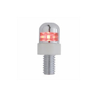 United Pacific - Single LED License Plate Fasteners - 2 Pack (Blue, Red or White LEDs)