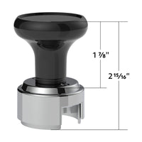 Thread-On Gearshift Knob & Adapter For Eaton Fuller Style 13/15/18 Shifter - Black