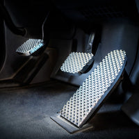 Chrome Billet Aluminum Diamond Pedal Set For 2014+ Peterbilt 567/579/587/589