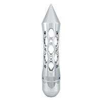 Daytona Style Spike Gearshift Knob With 5/16"-24 Adapter For Passenger Vehicle & Truck (Chrome)