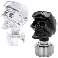 United Pacific - Skull Biker Gearshift Knob With 13/15/18 Speed Adapter (Chrome or Black)