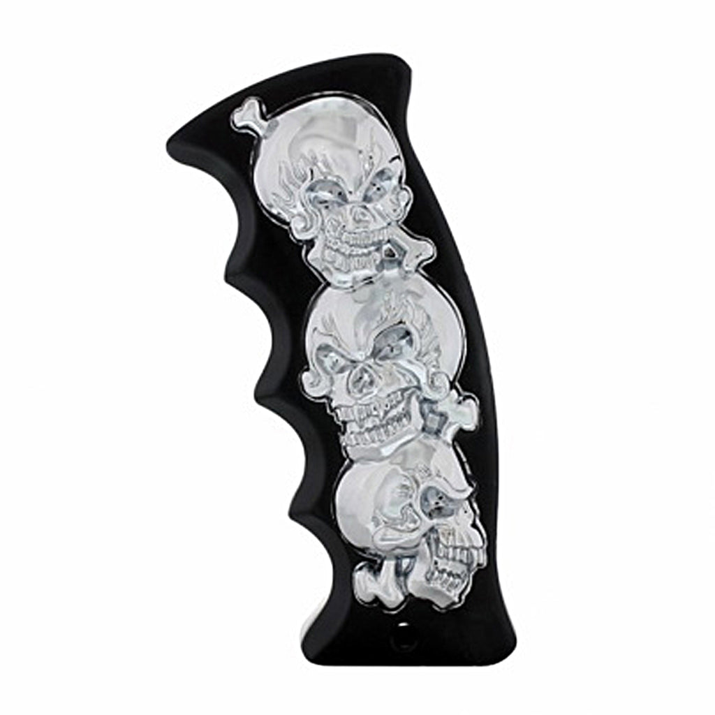 United Pacific - Skulls Pistol Grip Gearshift Knob (Black/Chrome)