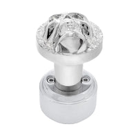 Skull Thread-On Shift Knob & Adapter For Eaton Fuller Style 9/10 Shifter (Chrome)