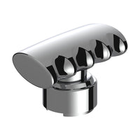 Thread-On T-Shape Gearshift Knob With Chrome 9/10 Speed Adapter (Chrome, Blue or Red)