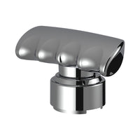 Thread-On T-Shape Gearshift Knob With Chrome 9/10 Speed Adapter (Chrome, Blue or Red)