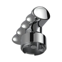 Thread-On T-Shape Gearshift Knob With Chrome 9/10 Speed Adapter (Chrome, Blue or Red)