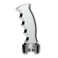 Thread-On Pistol Grip Gearshift Knob With Chrome 13/15/18 Speed Adapter (Chrome, Indigo Blue, or Candy Red)