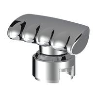 Thread-On T-Shape Gearshift Knob With Chrome 13/15/18 Speed Adapter (Chrome, Indigo Blue or Candy Red)