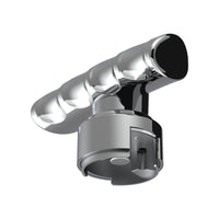 Thread-On T-Shape Gearshift Knob With Chrome 13/15/18 Speed Adapter (Chrome, Indigo Blue or Candy Red)