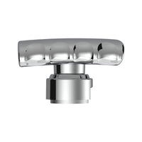 Thread-On T-Shape Gearshift Knob With Chrome 13/15/18 Speed Adapter (Chrome, Indigo Blue or Candy Red)