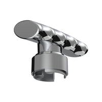 Thread-On T-Shape Gearshift Knob With Chrome 13/15/18 Speed Adapter (Chrome, Indigo Blue or Candy Red)