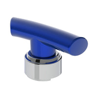 Thread-On T-Shape Gearshift Knob With Chrome 13/15/18 Speed Adapter (Chrome, Indigo Blue or Candy Red)