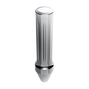 United Pacific - Dallas Style Grooved Grip Handle With Beer Tap Adapter (Chrome)
