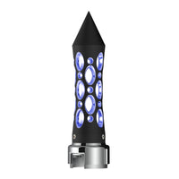 Thread-On Daytona Style Spike Gearshift Knob With LED 13/15/18 Speed Adapter - Amber, Red, Blue or White LEDs (Black)