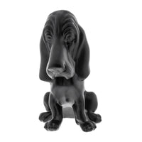 United Pacific - Die-Cast Bassett Hound Hood Ornament (Matte Black)