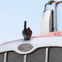 United Pacific - Chrome "Middle Finger" Hood Ornament (Various Colors)