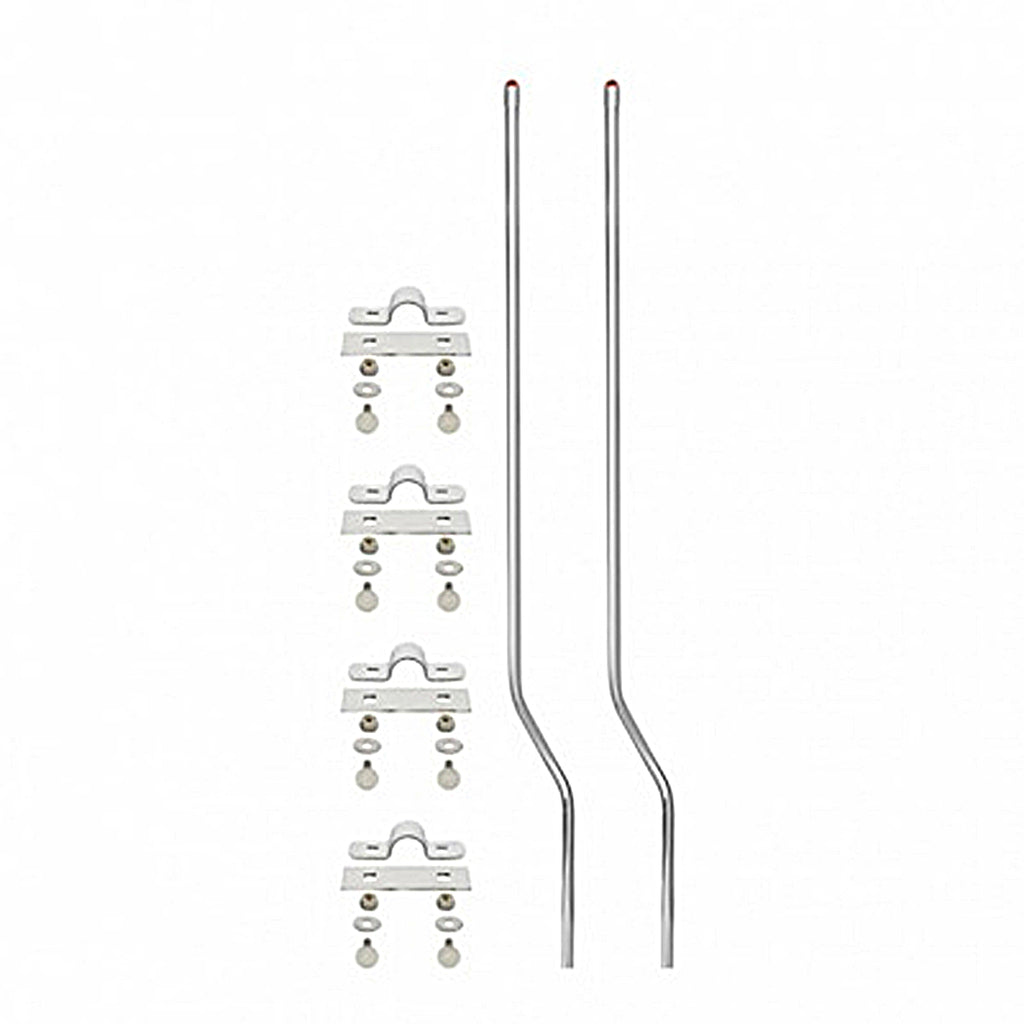 United Pacific - Stainless Steel Bumper Guide - Amber (Pair)