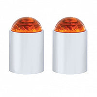 United Pacific - Stainless Steel Bumper Guide - Amber (Pair)