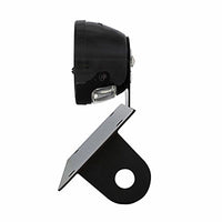 Black 1928 Ford Model A Style Tail Light Assembly With Horizontal Mounting Bracket For Motorcycle