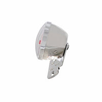 Motorcycle LED Rear Fender Tail Light With Chrome Grille Bezel - Red LEDs (Red or Smoked Lens)