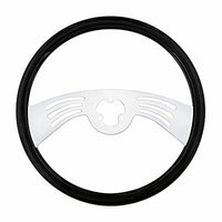 United Pacific - 18" Carbon Black Steering Wheel - 2 Spoke