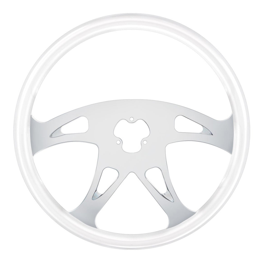 United Pacific - 18" Boss Steering Wheel (Glacier White)