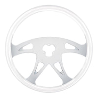 United Pacific - 18" Boss Steering Wheel (Glacier White)