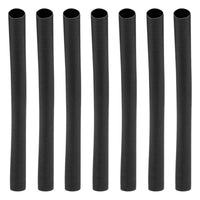 United Pacific -  3/16", 1/4", or 3/8" I.D. Black Heat Shrink Tubing, 4" Long (7-Pack)