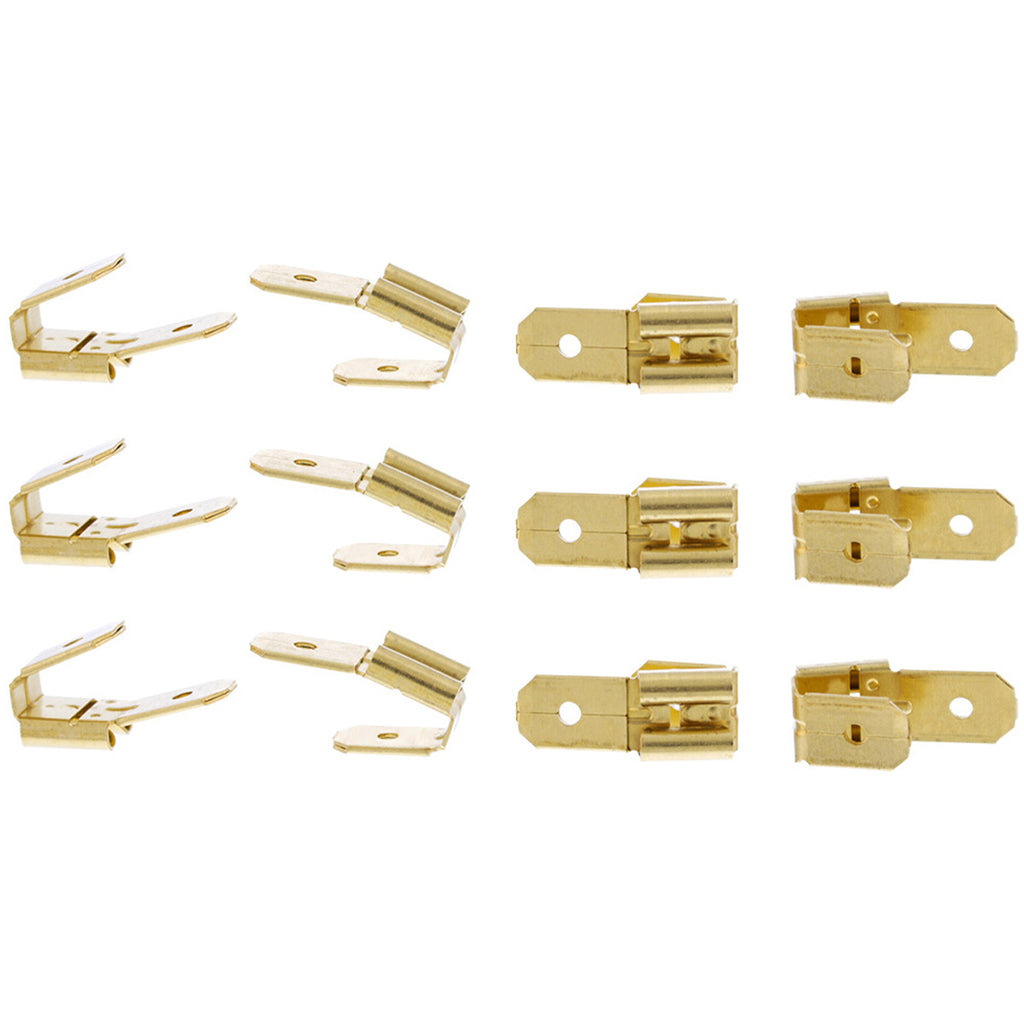 United Pacific - .250 Tab M/FM/M Non-Insulated Piggyback Adapter (12-Pack)