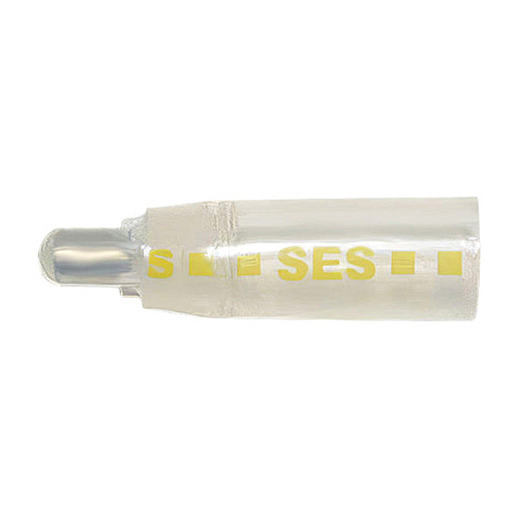 18-10 AWG CS Closed-End Heat Shrink Connector - Clear w/ Yellow Dash (5-Pack)