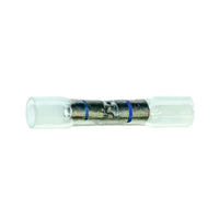 12-10 AWG CS Window Heat Shrink Butt Connector - Clear w/ Yellow Stripe (10-Pack)