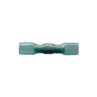 United Pacific - 16-14 AWG SS Heat Shrink Butt Connector - Blue (5-Pack)