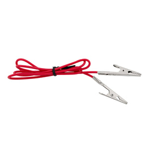 10 Amp Alligator Test Clips w/ 30" Vinyl Leads, 1Red/1Black 1 Set