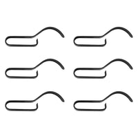 United Pacific - 1-3/4"x1/2"x1/4" (LxWxH) Medium Steel Push-On Frame Clips (6-Pack)