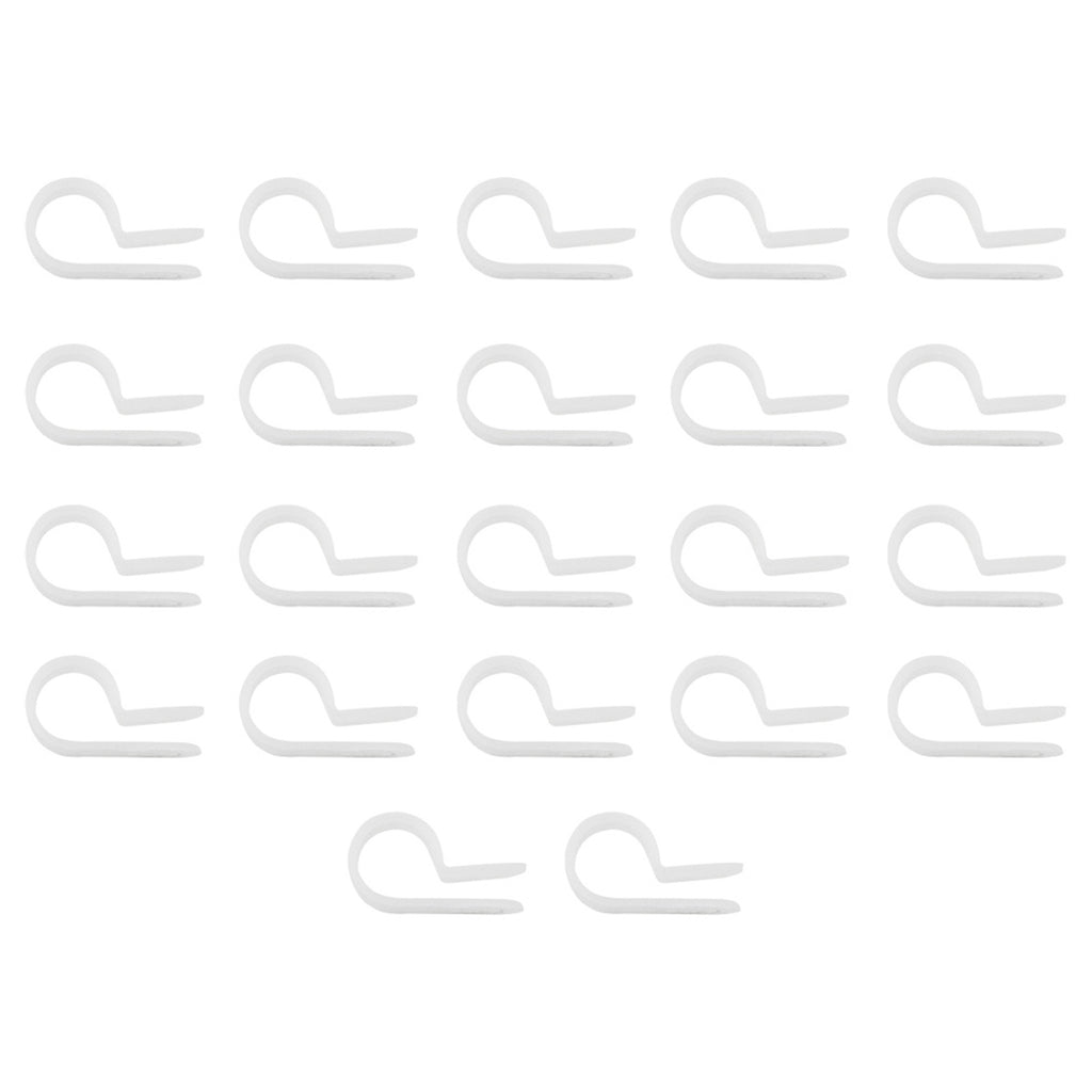 United Pacific - 3/8" I.D. Natural Nylon Cable Clamps (22-Pack)