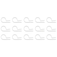 United Pacific - 1/2" I.D. Natural Nylon Cable Clamps (15-Pack)