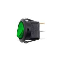 United Pacific - Illuminated Round Rocker 10 Amp 12V On/Off 1/2" Dia. 1 Pc. (Various Colors)