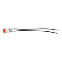 16 Amp 12V Warning Light w/ 1/2" Panel Mount and Leads 1 Pc (Red or Amber LEDs)