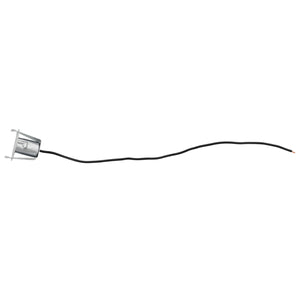 1-Wire Universal Single Contact Instrument Panel & License Plate Light Socket w/ Spring Clip Mount, 1 Pc.