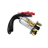 3-Wire Universal Double Contact Park, S/T/T 'Prong-Type' Light Socket w/ Butt Terminated Wires 1 Pc