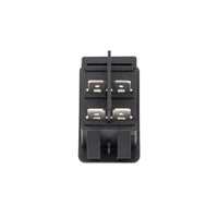 United Pacific - Black Rocker w/Red LED 16 Amp 12V S.P.S.T. On/Off 1 Pc.