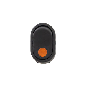 United Pacific - Amber or Green Illuminated Oval Rocker 16 Amp 12V On/Off 1/2" Dia. 1 Pc.