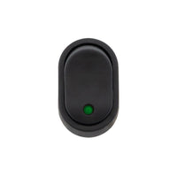 United Pacific - Red, Yellow or Green LED Oval Rocker 16 Amp 12V On/Off 1/2" Dia. 1 Pc.