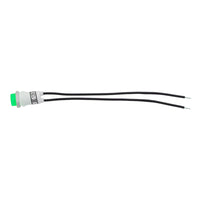 16 Amp 12V Green or Blue Warning Light w/ 1/2" Panel Mount and Leads, 1 Pc.