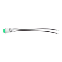 16 Amp 12V Green or Blue Warning Light w/ 1/2" Panel Mount and Leads, 1 Pc.