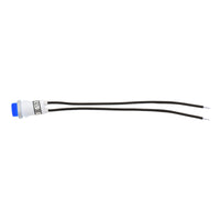 16 Amp 12V Green or Blue Warning Light w/ 1/2" Panel Mount and Leads, 1 Pc.