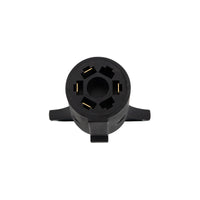 United Pacific - 7-Pole Round to 4-Way Flat M/FM RV Plug Adapter, 1 Pc.