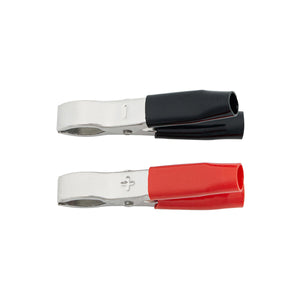 United Pacific - 50 Amp Clamps w Vinyl Handles 1Red/1Black (1 Set)
